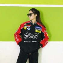 F1 racing suit fully embroidered European and American style loose casual jacket cycling suit mens motorcycle motorcycle suit spring autumn and winter