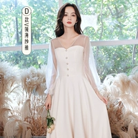 Модель с шампанским long d