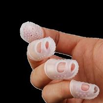 Dichu Fingertip Guitar Left Hand Fingertip Anti-Pain Protection Left Finger Flip Book Protection Left Finger Pad Anti Bite Press String