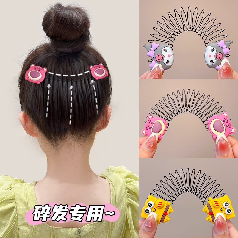 Children Broken Hair Finishing Theirate Lara Hair Drescomb Hair Clip Little Girl Liu Haicomb Comb card-issuing top clamping head decoration-Taobao