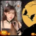 Cô bé cos elf tai nhọn trang phục Halloween mũ đội đầu phù thủy nhỏ bông tai thiên thần trình diễn 