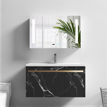 New Orofin light luxury marble solid wood wall smart bathroom cabinet bathroom sink cabinet combination