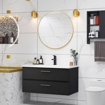 Orofin light luxury Nordic simple smart bathroom cabinet combination washbasin toilet wash table