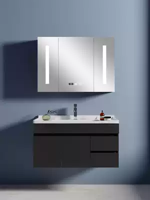 Germany Orofin solid wood Bath Cabinet combination modern simple dressing room wash table face wash basin cabinet mirror cabinet