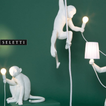 Italian SELETTI monkey table lamp floor lamp chandelier wall lamp lively and grotesque