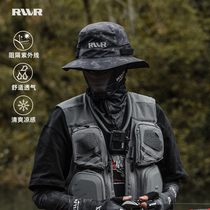 24 новых рыбака RVVR hat dull hat hat hat waterproof punch mesh hat luja fishera cog f