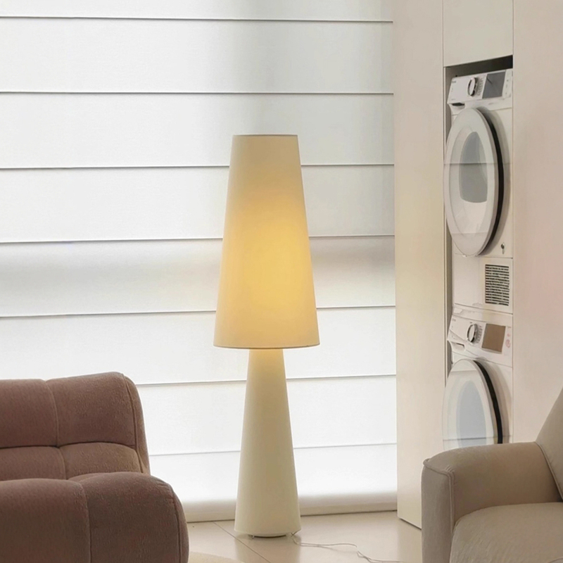 Vintage Cream-Style Floor Lamp, Simple and Creative, Standing Ambient Light Next to the Sofa in the Living Room, Artistic Fabric Lighting for the Bedroom Vintage Cream-Style Floor Lamp, Simple and Creative, Standing Ambient Light Next to the Sofa in the Living Room, Artistic Fabric Lighting for the Bedroom