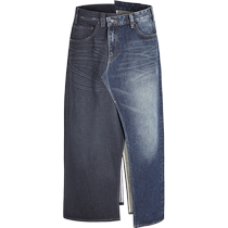 (商场同款)JNBY 江南布衣24夏新品废土风牛仔半身裙女5O4D11410