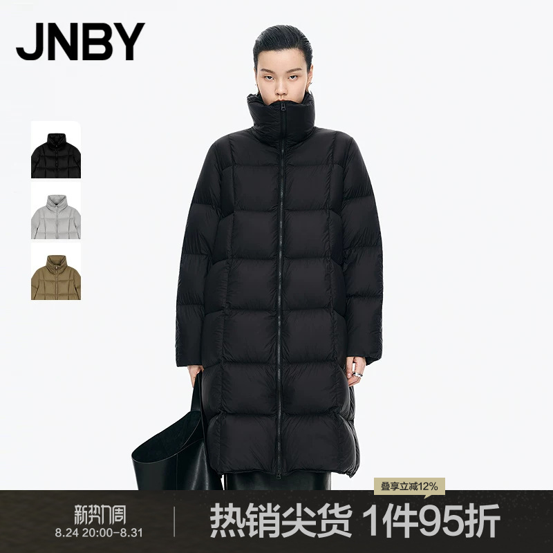[95% White Goose down] Jnby/Jiangnan Clothing Winter Long down Jacket Classic Cloud Block 5X0C10190