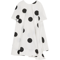 JNBY Jiangnan Buyi short-sleeved dress womens retro French skirt temperament big polka dots loose 5N7G13460