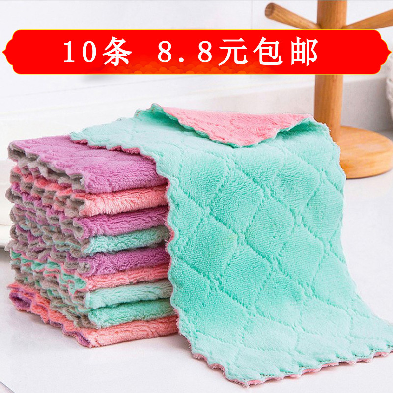 100 clean water to wipe away hair not stained with oil dishwashcloth Table Cloth Thickened Towel Housework Cleaning Kitchen Supplies