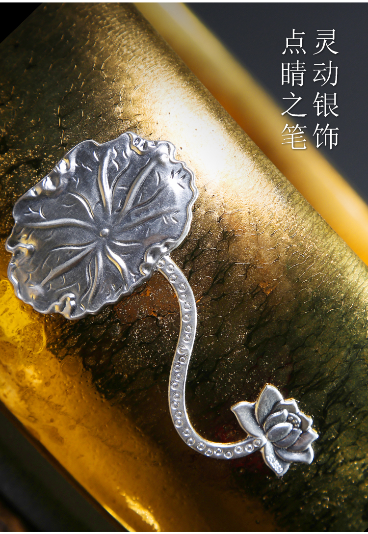 Lin Xiaowei gold tea wash to household with silver pen XiCha sea tea taking with zero detong cylinder ceramic bowl with water washing dishes