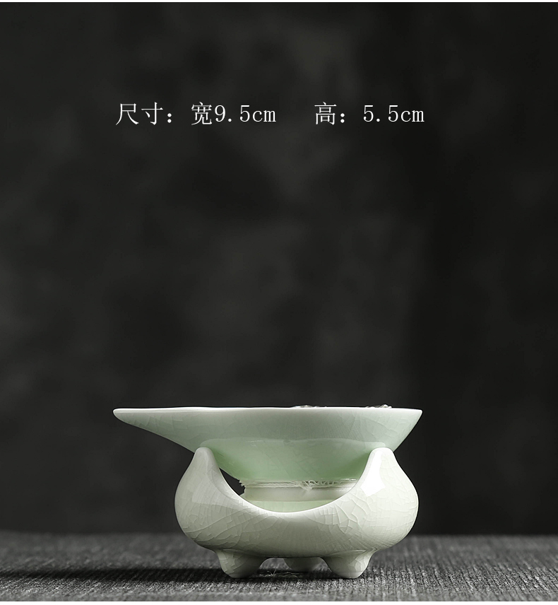 Lin Xiaowei your up ceramic inlaid with silver restoring ancient ways) tea leaves filter tea accessories filter filter ideas