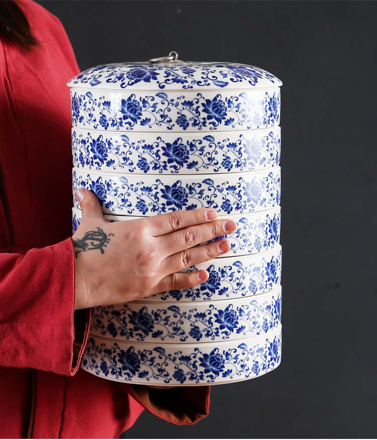 Puer tea cake household ceramics caddy fixings tea box seal pot store tea POTS and POTS large tea caddy fixings