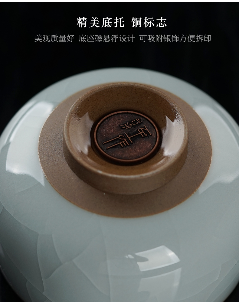 With silver your up expressions using CPU purple iron foot sample tea cup master cup single CPU ruzhou your porcelain pieces of personal cup gift