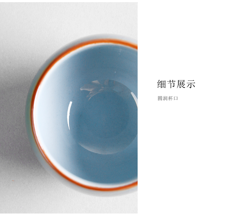 Hand your up ceramic cup tea set upright cup sample tea cup profusion master cup personal cup single cup bowl