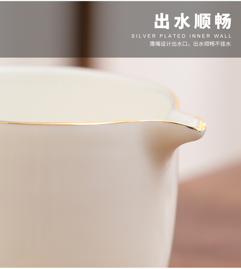 Travel tea set contracted portable package crack cup against single a pot of two cups of is suing hot teapot