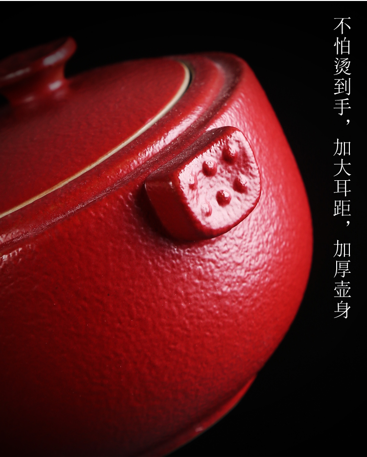 Silver crack of a ceramic crack pot two cup travel kung fu tea set office portable whitebait cup