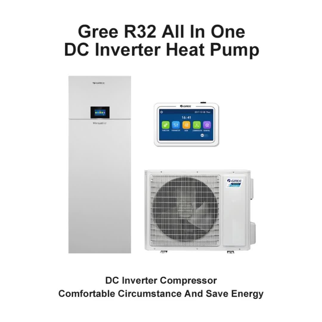 Gree 10kw R32 R290 Dc Inverter Air Source Heat Pump Hot Water Cooling