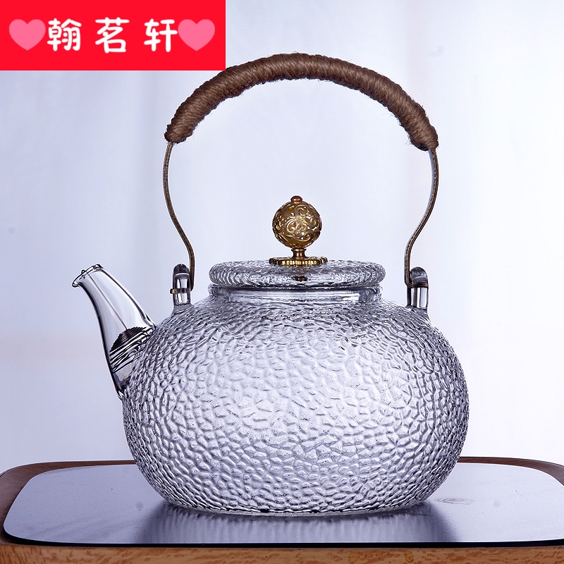 Japanese high - temperature glass pot hammer cooking pot electric TaoLu special kettle copper girder of the glass pot teapot