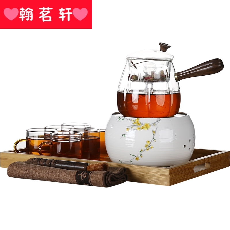 Automatic electric TaoLu steam boiling tea set small office cooking household utensils glass teapot tea stove cooking