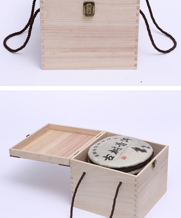 Puer tea boxes, tea boxes the empty box tea cake box wood store tea gift box fuding white tea so tea wooden case