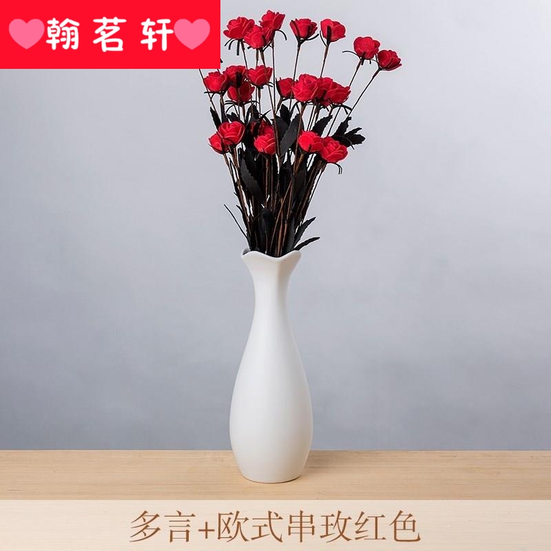 Easy hotel artistic decorations fine expressions using the long neck delicate simple geometric thin long white ceramic vase