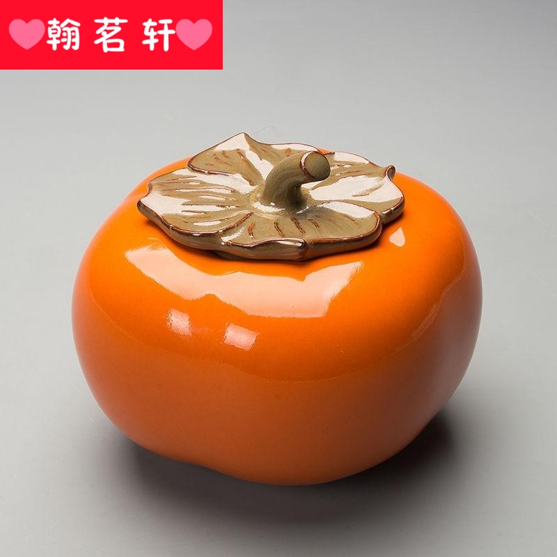 Persimmon ashtray ceramic creative move fashion wind large sitting room bedroom home furnishing articles with cover the office