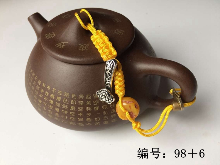 Double gourd ladle lid lashing kung fu tea cup with lid cord rope are it lashing the teapot lid cup