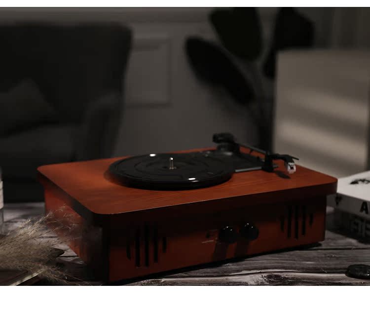 đầu đĩa than micro dd7 Máy ghi âm retro retro xách tay cổ điển phòng khách hiện đại nhỏ cổ nhà Mỹ giọng hát cơ điện máy ghi âm - Máy hát 	đầu đĩa than liên xô