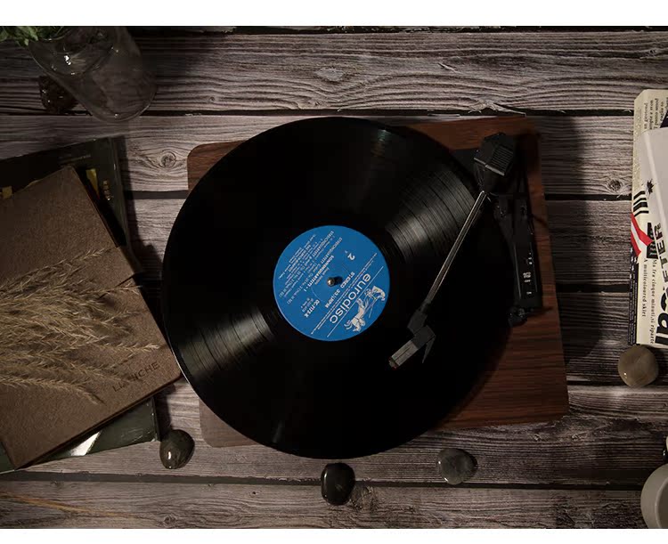 kim đĩa than technics Máy ghi âm retro retro xách tay cổ điển phòng khách hiện đại nhỏ cổ nhà Mỹ giọng hát cơ điện máy ghi âm - Máy hát 	đầu đĩa than aiwa