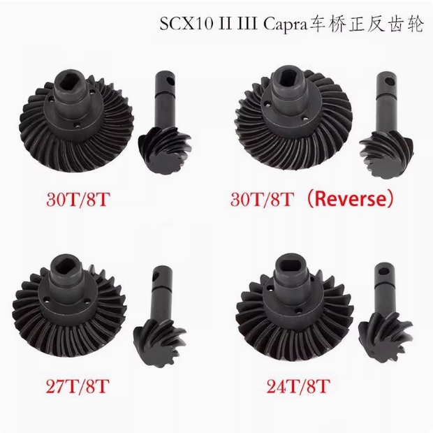 Scx10 Forward and Reverse Gears 1/10 Ii Iii Capra Axle 8T/24T 27t 30t 33t Cnc