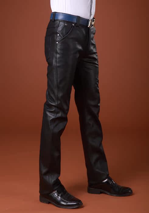 Pantalon cuir homme droit pour hiver - Ref 1484299 Image 8