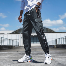 工装裤男宽松束脚修身弹力休闲运动裤