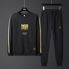 【两件套】CC韩版卫衣套装男休闲运动服潮