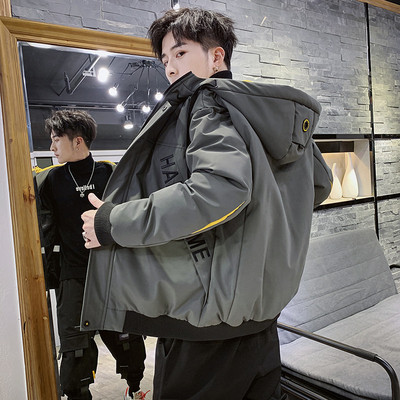 男士冬季外套青年短款羽绒棉服冬装上衣