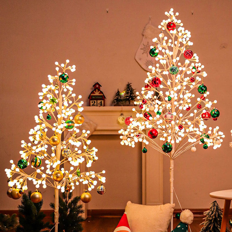 Christmas glow decoration small mini scene set set table top magic Christmas tree lamp home ornaments