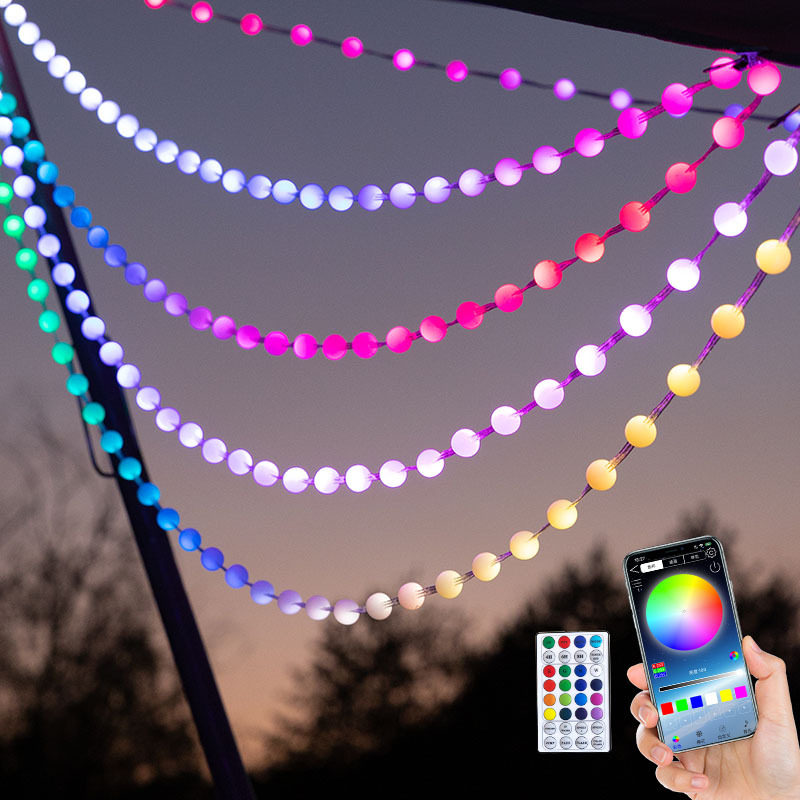 Outdoor Camping Atmosphere Lights, Flowing Water Running Lights, Decorative Lights, Led Sound-Controlled String Lights, Colorful Lights, Seven-Color Small String Lights Outdoor Camping Atmosphere Lights, Flowing Water Running Lights, Decorative Lights, Led Sound-Controlled String Lights, Colorful Lights, Seven-Color Small String Lights