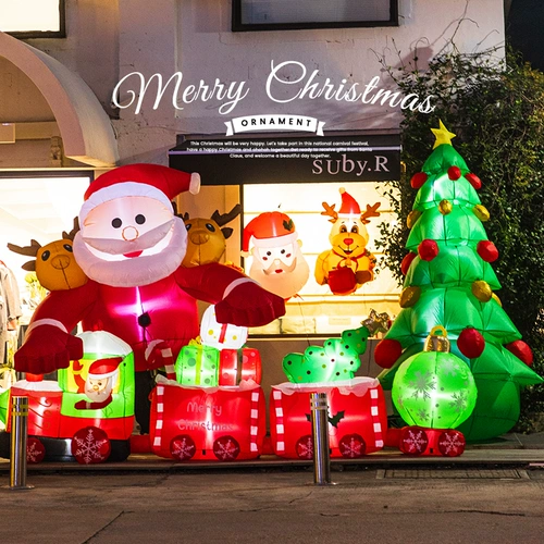 Рождественский надувной дорожный воздушный шар для пожилых людей, декор