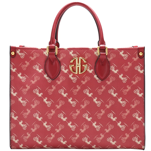 Красная вместительная и большая сумка через плечо для невесты, премиум класс