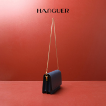 HANGUER & CK haze Blue small square bag women 2021 New this year popular limited tremble shoulder bag