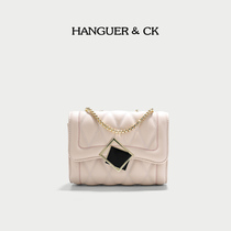 HANGUER & CK premium French niche foreign style 2021 new double chain shoulder bag bag women