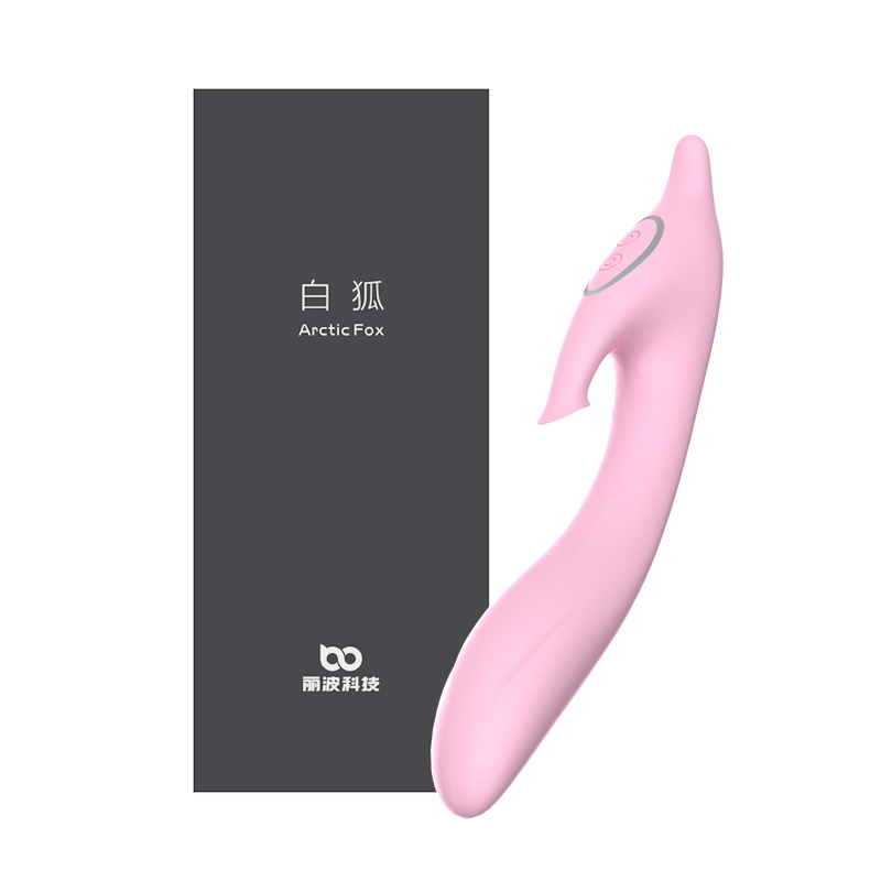 White fox female remote control heating clitoris stimulation masturbator with sucking licking vibration telescopic massage stick mobile phone remote control