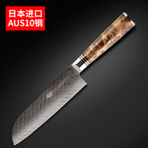 Japan imported AUS10 Damascus steel Sande knife Japanese chef knife Professional kitchen knife Cooking knife Sushi knife