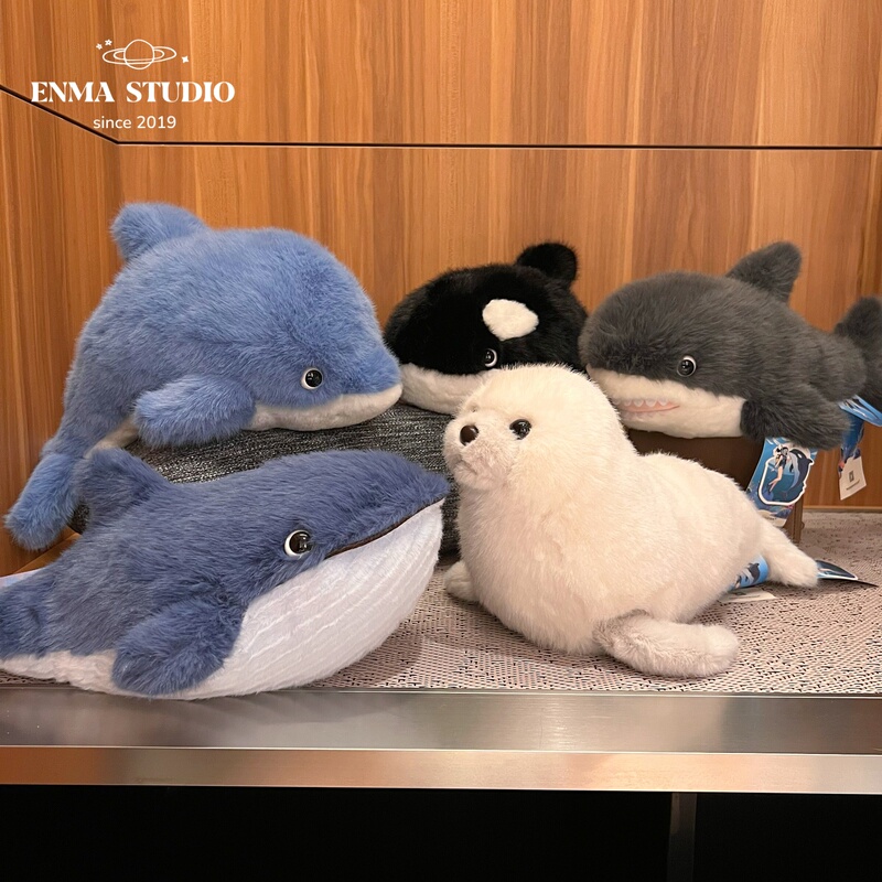 Enma Studio Cute Super Soft Ocean Plush Doll Whale Doll Seal Orca Doll Kidsren's Toy Enma Studio Cute Super Soft Ocean Plush Doll Whale Doll Seal Orca Doll Kidsren's Toy