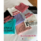 马西西 Летняя футболка с круглым воротником, размер, свободный крой