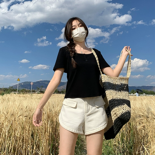 Джинсовая юбка, шорты, штаны, большой размер, высокая талия, А-силуэт, свободный крой