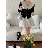 马西西 Весенняя юбка в складку, большой размер, высокая талия, свободный крой, А-силуэт