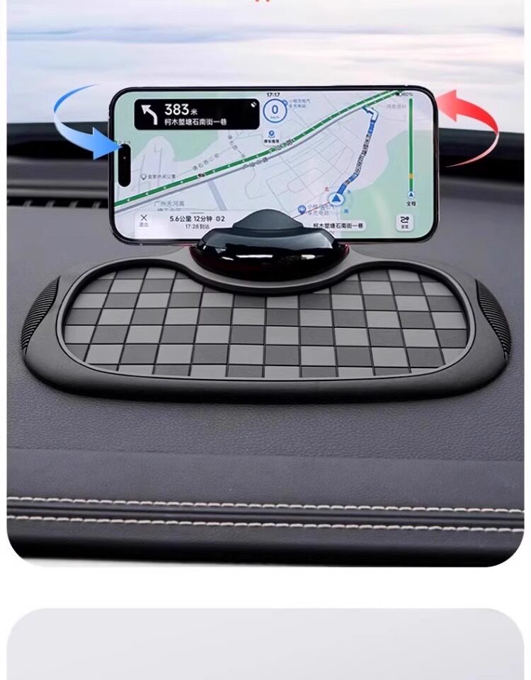 [Anti-Slip, Stable, and High Temperature Resistant] 5-in-1 New Car Anti-Slip Mat, Multifunctional Phone Navigation Holder Number