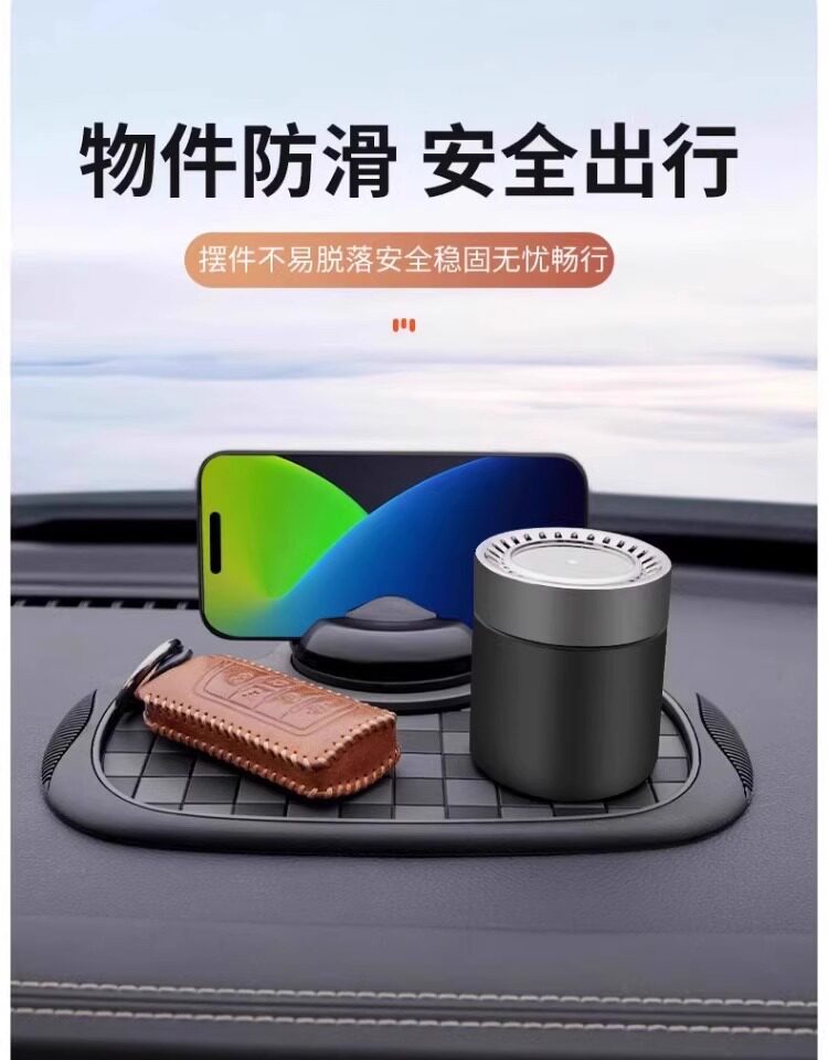 [Anti-Slip, Stable, and High Temperature Resistant] 5-in-1 New Car Anti-Slip Mat, Multifunctional Phone Navigation Holder Number